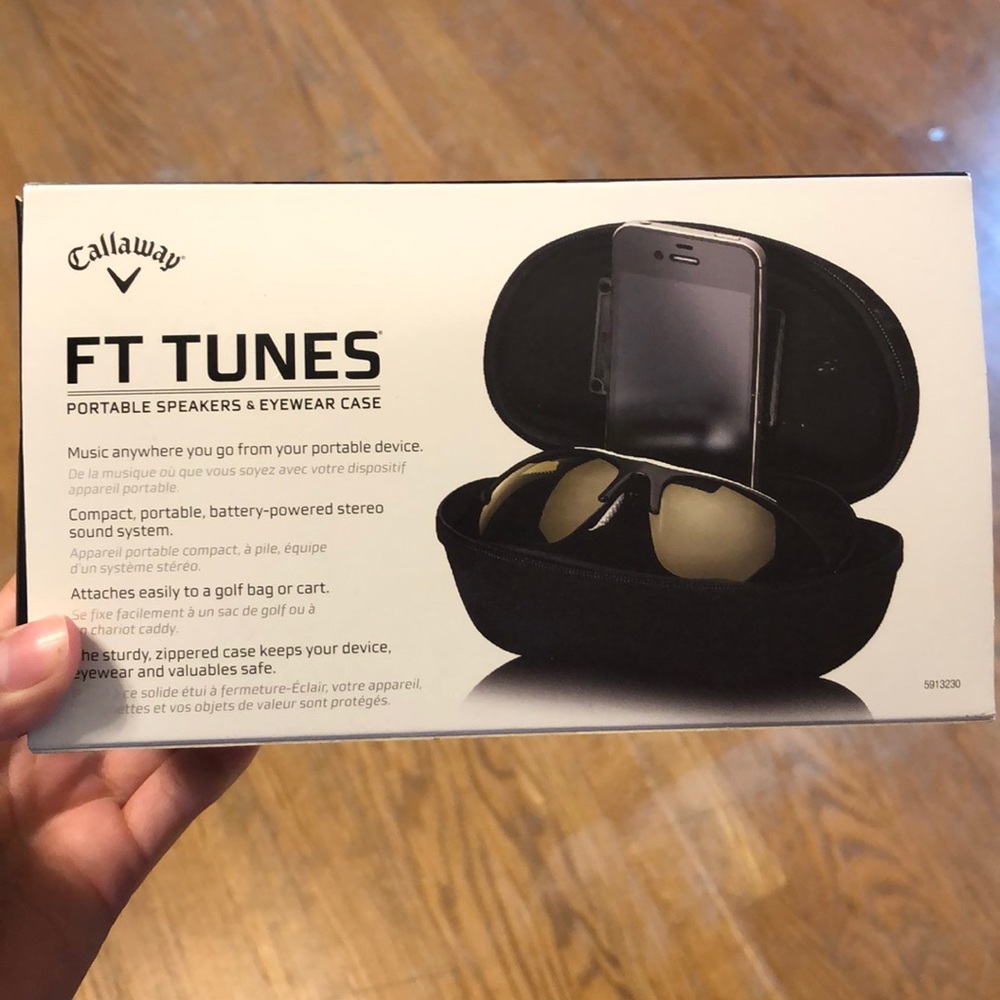 Glasses case / speaker